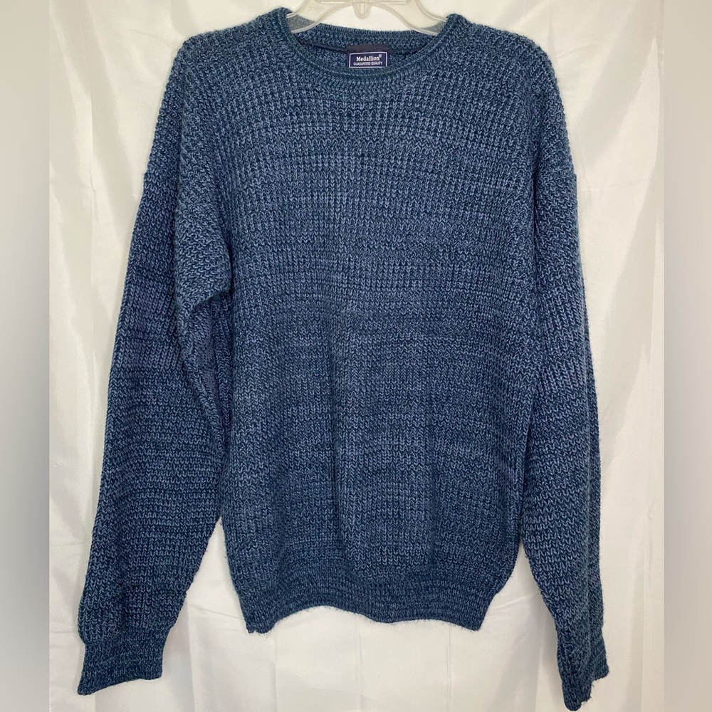 Men’s, Vintage, Medallion, Crew Neck, Sweater